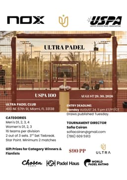 USA PADEL 100 ULTRA CLUB - MAGIC CITY MIAMI
